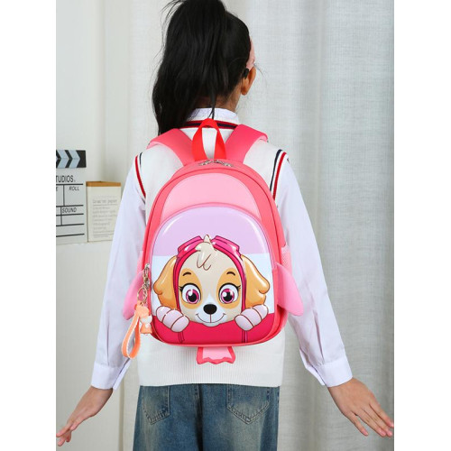 新款汪汪隊後後背包男寶入園護脊雙肩包女孩卡通小狗帶胸釦幼兒園書包