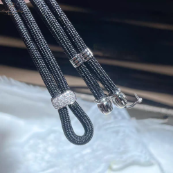 電鍍 18k金高貨繩玉器珠寶鏈男女款百搭掛繩吊墜