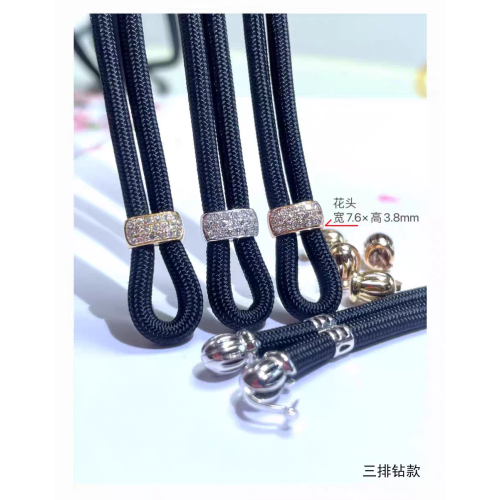 電鍍 18k金高貨繩玉器珠寶鏈男女款百搭掛繩吊墜