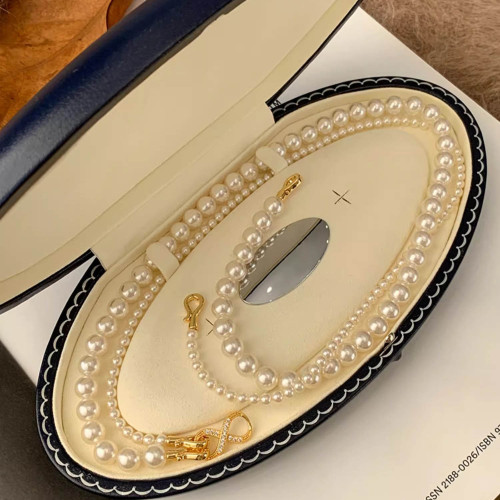 長款雙層曡戴珍珠項鍊女秋冬毛衣鏈高級感衛衣頸鏈氣質鎖骨鍊