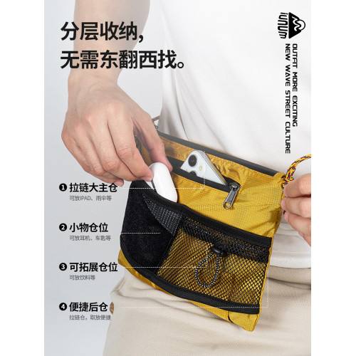 輕量化山系斜後後背包徒步騎行登山戶外小包休閒運動防水輕便手機包包