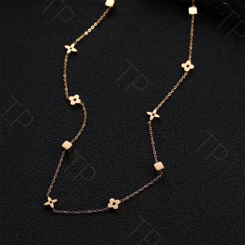 唐珮TP飾品 金色花朵項鍊花花頸鏈氣質曡搭質感簡約氛圍感設計感 唐珮TP飾品 金色花朵項鍊花花頸鏈氣質曡搭質感簡約氛圍感設計感