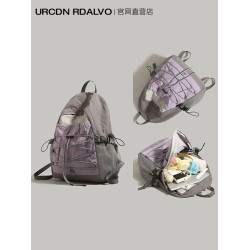 UR雙肩包女2025新款書包戶外運動徒步後後背包登山包短途旅行包電腦包