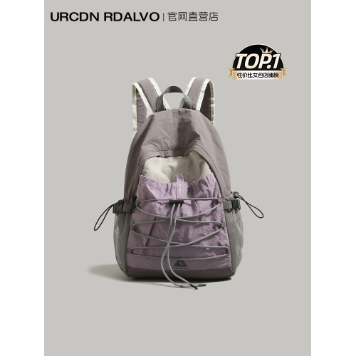 UR雙肩包女2025新款書包戶外運動徒步後後背包登山包短途旅行包電腦包