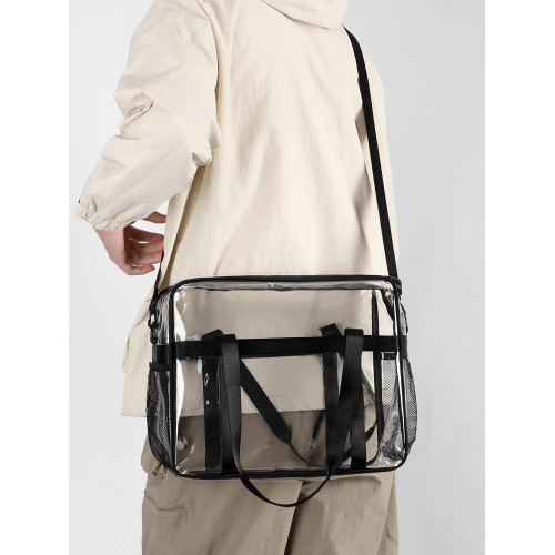 pvc透明包斜後後背包包手提大容量2025新款收納袋海島度假沙灘包旅遊