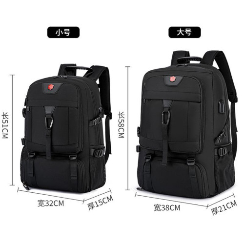 德國進口後後背包男士大容量旅遊雙肩包打工行李旅行包防水登山包超大