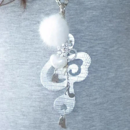 原創*天使奏*翅膀音符造型皮質項鍊毛衣鏈多用途掛鏈掛飾百搭 原創*天使奏*翅膀音符造型皮質項鍊毛衣鏈多用途掛鏈掛飾百搭