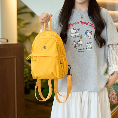 雙肩包超輕2025新款高級感小衆尼龍布上班通勤旅行後後背包小型輕便