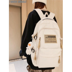 超好看雙肩後後背包大容量書包女男高中生初中生中學生小學生大學生