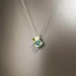 手工 Raw stone crystal項鍊