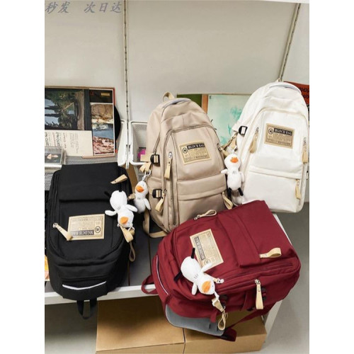 精緻雙肩後後背包後後背包男大容量旅行男士高中大學生書包女時尚潮流休閒