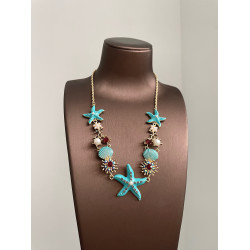 Vintage古著 Blue Fantasy Beach項鍊