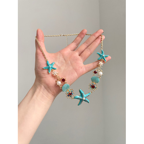 Vintage古著 Blue Fantasy Beach項鍊 Vintage古著 Blue Fantasy Beach項鍊