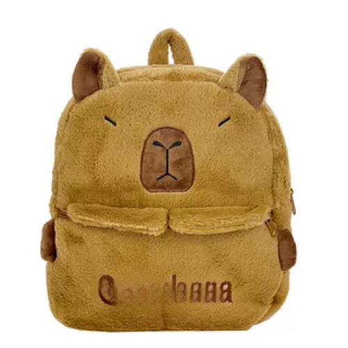 新款女孩卡通毛絨包小學生雙肩後後背包可愛酷洛米女生外出收納小後後背包