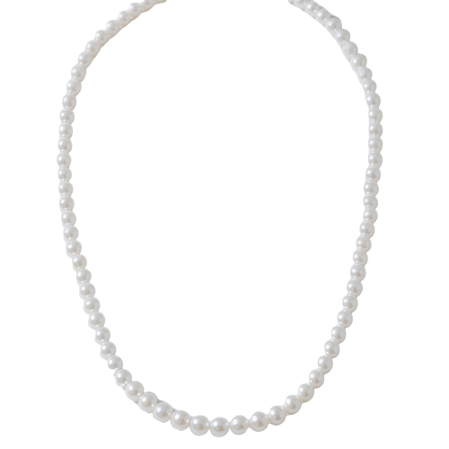 多層雙層長款淡水母貝珍珠項鍊女款2025新款爆款年輕人曡戴鎖骨鍊