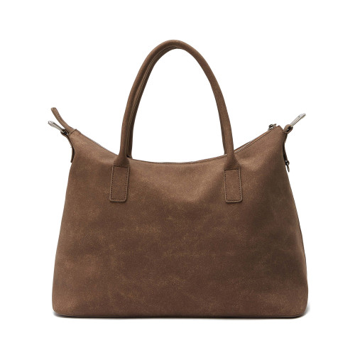 TAICHIISM“綁帶托特”手拎挎包兩用搭釦水洗麂皮質通勤托特包