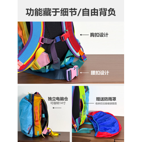 古笛28L羊駝多巴胺大容量後後背包電腦隔層輕便旅行登山行李包雙肩包 古笛28L羊駝多巴胺大容量後後背包電腦隔層輕便旅行登山行李包雙肩包