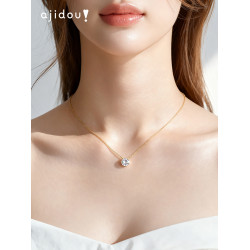 AJIDOU阿吉豆項鍊女鼻屎鑽吊墜輕奢時尚頸鏈氣質精緻鎖骨鍊首飾品