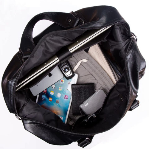 真皮短途旅行包男士手提包商務電腦出差行李包拎包牛皮休閒包男款