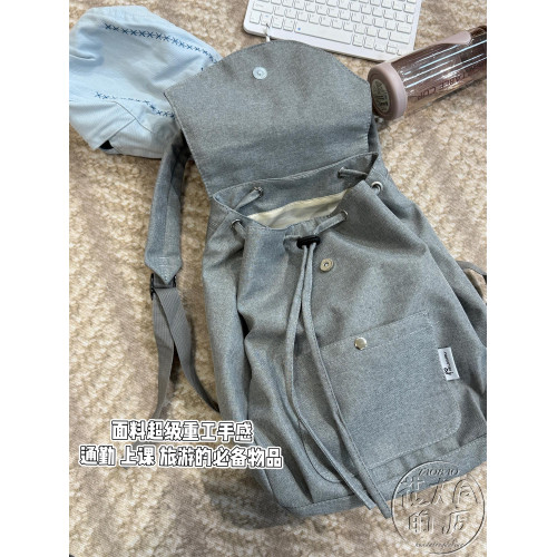 日系ins原創小清新雙肩包女拼接後後背包高中生大學生上課書包通勤包