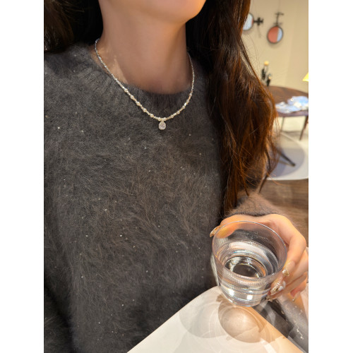 十裡間 福利款【方糖2.0】法式浪漫亮晶晶方形吊墜珍珠項鍊鎖骨鍊 十裡間 福利款【方糖2.0】法式浪漫亮晶晶方形吊墜珍珠項鍊鎖骨鍊