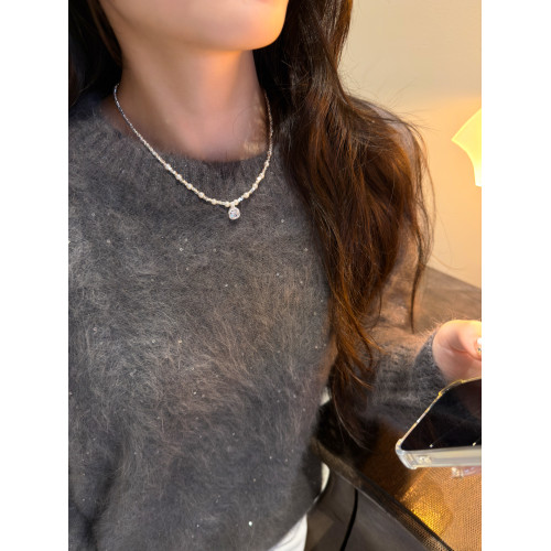 十裡間 福利款【方糖2.0】法式浪漫亮晶晶方形吊墜珍珠項鍊鎖骨鍊 十裡間 福利款【方糖2.0】法式浪漫亮晶晶方形吊墜珍珠項鍊鎖骨鍊