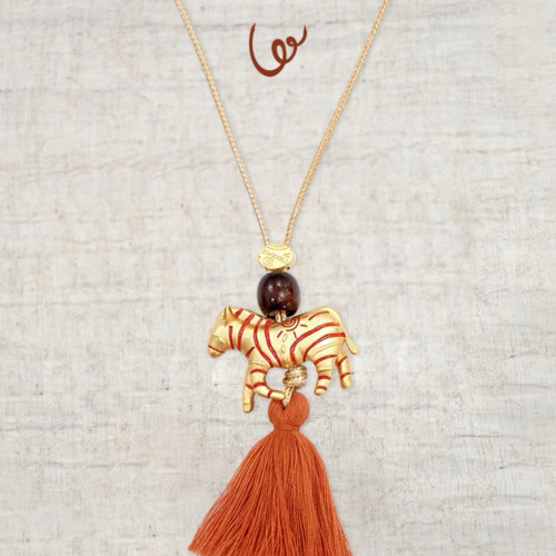 斑馬波西米亞小馬流蘇復古民族風毛衣鏈長款項鍊配飾度假風項鍊 斑馬波西米亞小馬流蘇復古民族風毛衣鏈長款項鍊配飾度假風項鍊