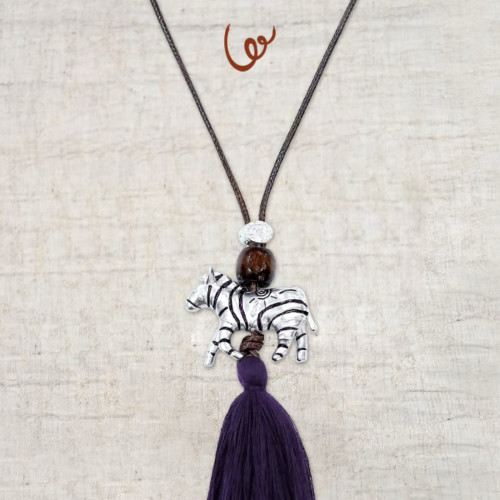 斑馬波西米亞小馬流蘇復古民族風毛衣鏈長款項鍊配飾度假風項鍊 斑馬波西米亞小馬流蘇復古民族風毛衣鏈長款項鍊配飾度假風項鍊