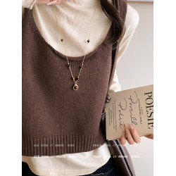 長款虎眼石吊墜毛衣鏈項鍊女秋冬配飾復古美拉德高級感2026新款