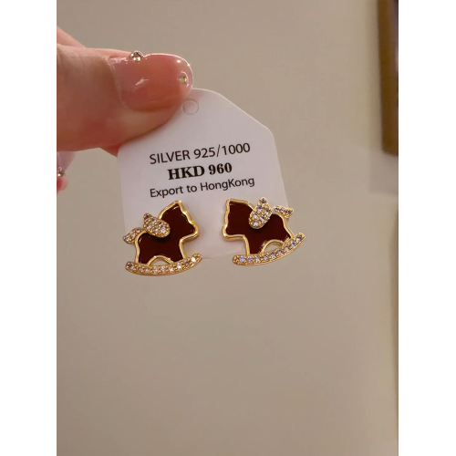 馬上有錢~新中式紅色小馬項鍊女款2026新款輕奢小衆本命年鎖骨鍊