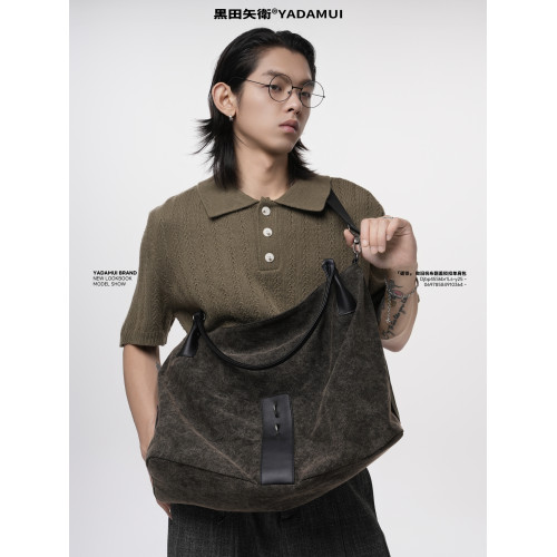 黑田矢衛「礪鎖」原創帆布托特包男女生小衆高級感通勤單肩斜後後背包 黑田矢衛「礪鎖」原創帆布托特包男女生小衆高級感通勤單肩斜後後背包