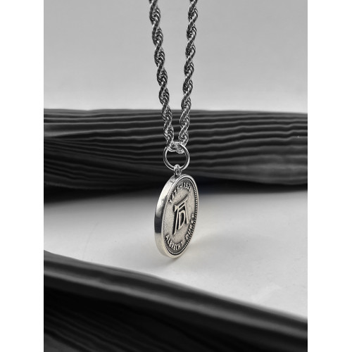 WHYBLUE 祈禱之手項鍊復古男潮個性嘻哈風歐美街頭飾品女潮牌吊墜