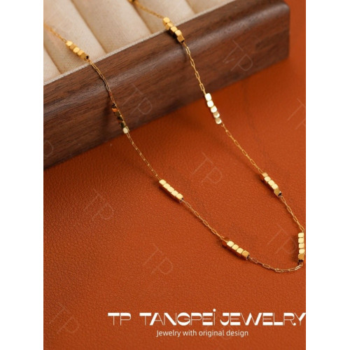 唐珮拼接串珠項鍊女款2025新款日常百搭首飾配飾頸鏈氣質時尚飾品