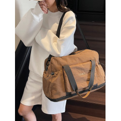 大容量短途旅行包2026新款乾濕分離運動健身包旅遊待産收納行李包