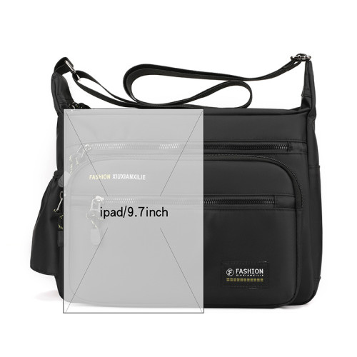 商務單肩包男包牛津布包斜後後背包公文包大容量多功能男士後後背包旅行包