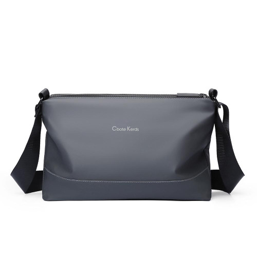 男士簡約小挎包防水休閒商務包三拉鍊大容量斜後後背包多功能單肩包