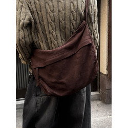 MRCYC復古風大容量斜後後背包男士秋季百搭休閒餃子包韓系通勤風穿搭