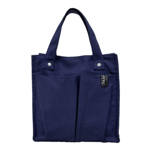 帆布袋男生手提袋男簡約女上班族帆布包大容量結實小衆設計感網紅