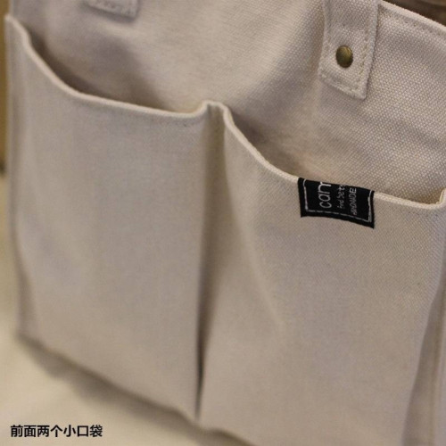 帆布袋男生手提袋男簡約女上班族帆布包大容量結實小衆設計感網紅