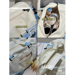 大橘貓2026夏季新款大容量小清新可愛旅行包輕便運動遊泳健身包女