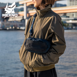 潮牌新款騎行胸包男士輕便通勤單肩包男款大容量機能運動斜後後背包男