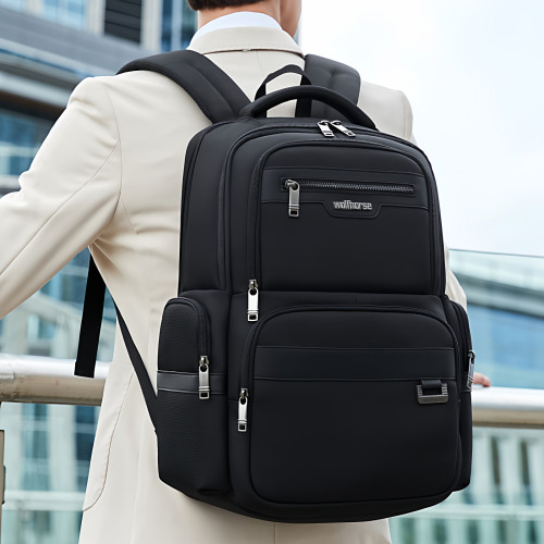 後後背包男士大容量出差旅行多層雙肩包學生書包商務休閒多功能電腦包