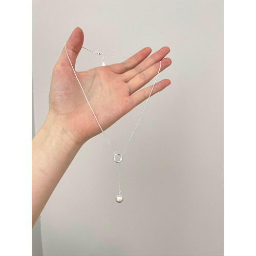 Vintage古著 Brushed round ball項鍊