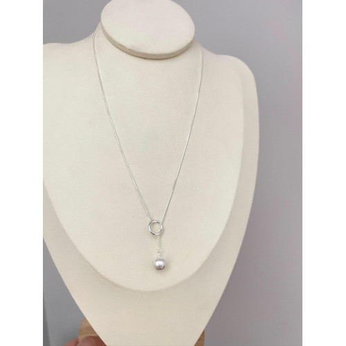 Vintage古著 Brushed round ball項鍊