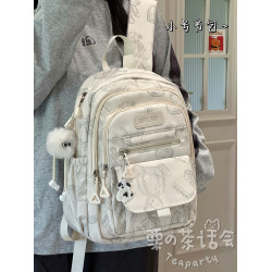日系初中女生書包高中學生大容量高顔值雙肩包女電腦旅遊後後背包男潮