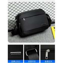 男包休閒包多層跨包男士單肩包後後背包男斜後後背包防水牛津布包收錢包包