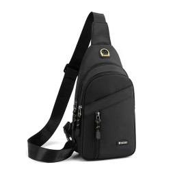 休閒運動胸包新款戶外通勤健身男士單肩包可攜式貼身時尚百搭斜後後背包