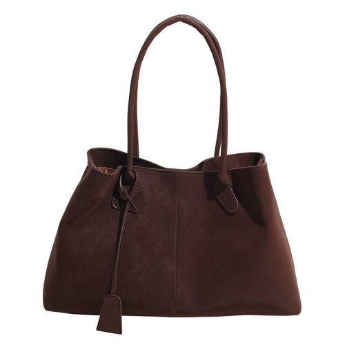 YUEN復古單肩復古簡約腋下托特包百搭大容量通勤單肩包男女街頭潮