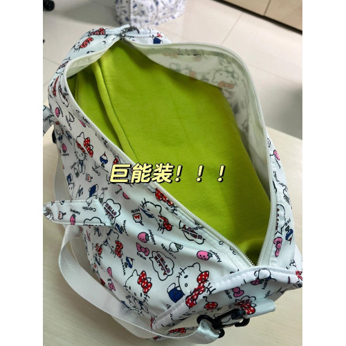 HelloKitty行李袋旅行包高顔值大容量女超大可攜式可套拉桿箱防水包