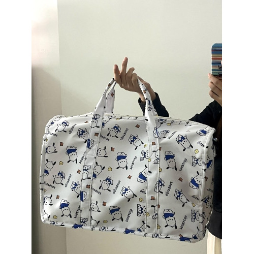 HelloKitty行李袋旅行包高顔值大容量女超大可攜式可套拉桿箱防水包